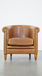 Fauteuil - Fauteuil club - cuir de mouton - Fauteuil en cuir, Antiquités & Art