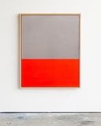 Sven Pels - Four Nine Five *Neon Orange* Abstract Painting, Antiek en Kunst