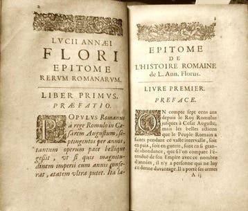 Anneo Floro Lucio. - Histoire Romaine en Quatre Livres.