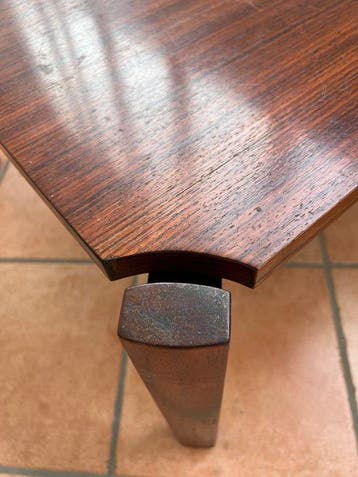 Middentafel - teakhout - Vierkante koffietafel, Antiek en Kunst
