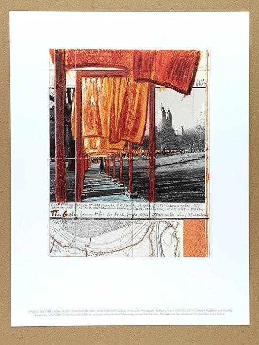 Christo (1935-2020) after - The Gates XXVIII -, Antiek en Kunst, Kunst | Tekeningen en Fotografie