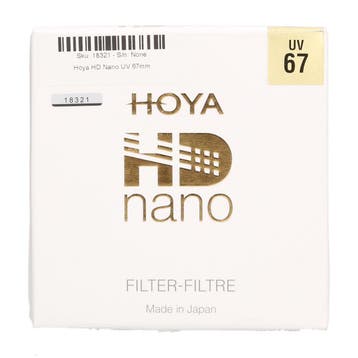 Hoya HD Nano UV 67mm - 1 jaar garantie, TV, Hi-fi & Vidéo, Photo | Filtres, Ophalen of Verzenden, Comme neuf