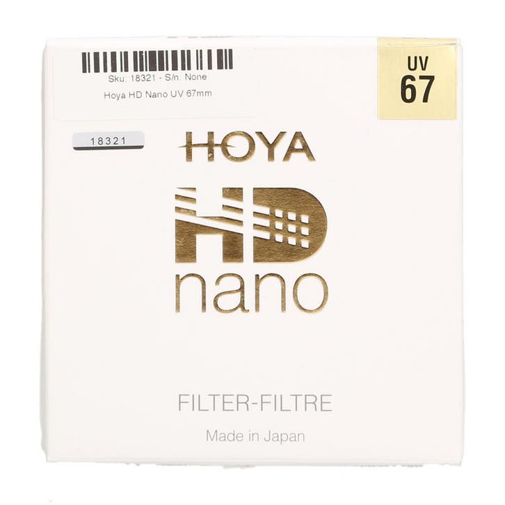 Hoya HD Nano UV 67mm - 1 jaar garantie, TV, Hi-fi & Vidéo, Photo | Filtres, Comme neuf, Enlèvement ou Envoi
