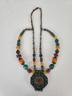 Altaar - Zilver, Koraal en Turkoois - 1960-1970 - Ketting