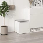 vidaXL Opbergbox met lade 40,5x40x40 cm bewerkt hout wit, Verzenden, Nieuw