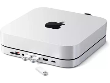 Satechi Aluminum Mac Mini - Standaard & Hub - USB-C 3x USB-A, Computers en Software, Pc- en Netwerkkabels, Verzenden, Zo goed als nieuw