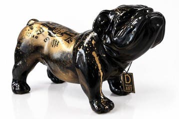 Daluxe Art - 1999 • Gold Monopoly Dog – 60 cm