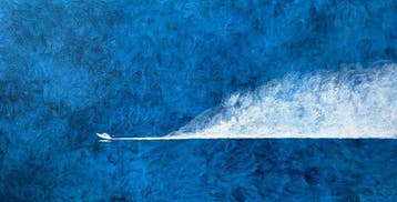 VOLHA - The Endless Blue- XXL format