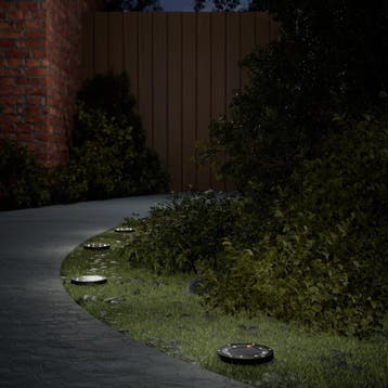 vidaXL Grondlampen 12 st solar met grondpennen warmwit, Verzenden, Nieuw