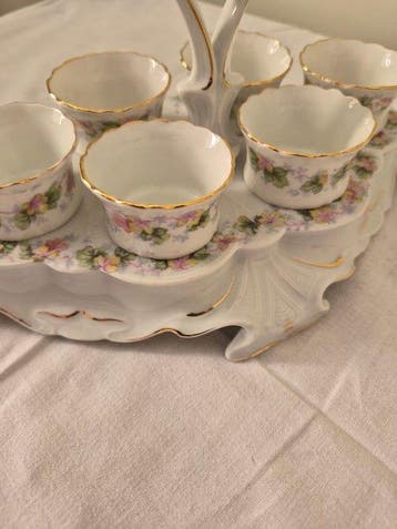 Service de table - Porcelaine - Service à oeuf, Antiquités & Art