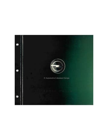 1990 LOTUS OMEGA HARDCOVER BROCHURE DUITS, Nieuw