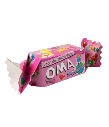 Geschenkdoosje Oma 26cm, Verzenden, Nieuw