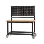 Verrijdbare heavy duty werkbank zwart 160 cm. Werkbank op, Ophalen of Verzenden, Nieuw