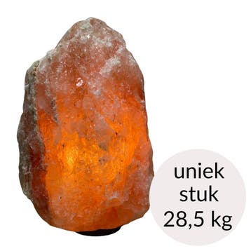 Himalaya Zoutlamp roze kleur, 28,5 kg – uniek stuk (incl., Ophalen of Verzenden, Nieuw
