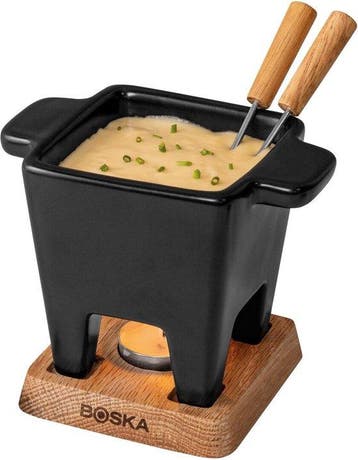 2dekans | Boska Tapas Fondueset Nero - Fondueset - voor 175, Ophalen of Verzenden, Nieuw