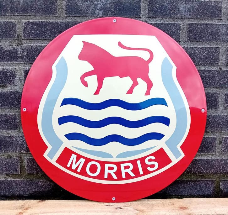 Morris logo rond, Verzamelen, Merken en Reclamevoorwerpen, Verzenden