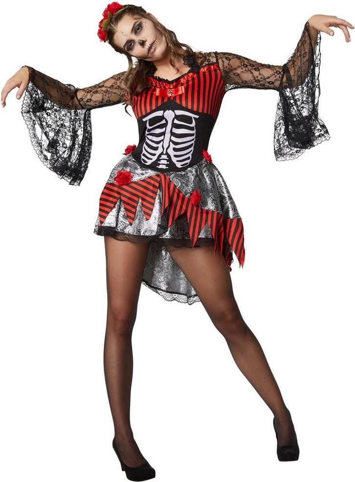 2dekans | Dressforfun - Griezelige Danseres - Sexy Halloween, Kinderen en Baby's, Carnavalskleding en Verkleedspullen, Ophalen of Verzenden