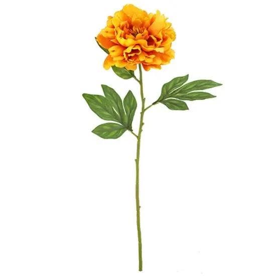 Chloe Pioenroos Oranje Zijdenbloem 77 cm per stuk, Huis en Inrichting, Woonaccessoires | Kunstplanten en Kunstbloemen, Nieuw