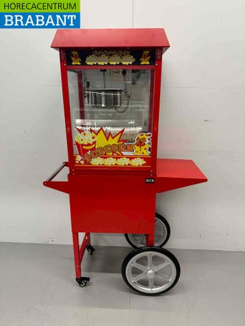 Luxe Popcornmachine Popcorn machine Rood met onderstel 230V, Ophalen of Verzenden