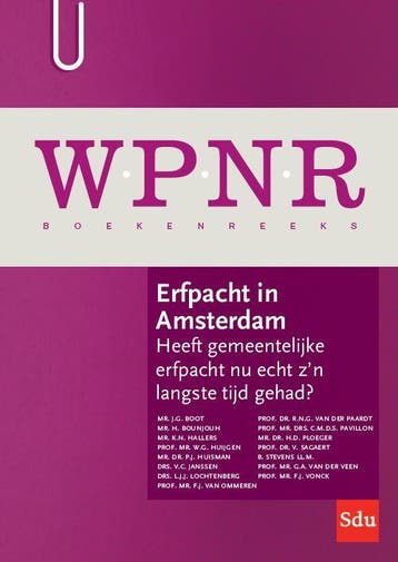 Erfpacht in Amsterdam / WPNR Boekenreeks / 14 9789012407991, Boeken, Verzenden, Zo goed als nieuw