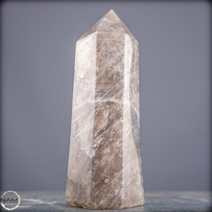 Natuurlijke rookkwarts-obelisk – warme transparantie met, Collections, Minéraux & Fossiles