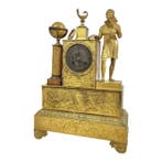 Pendule - Antiek - Verguld brons - 1800-1850 - Allegorie van, Antiek en Kunst
