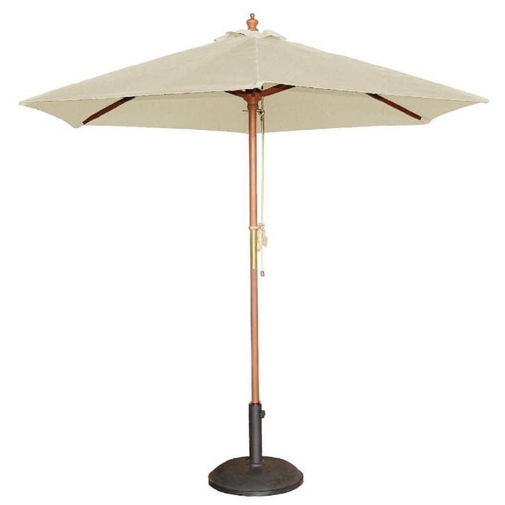 Parasol creme rond 2,5 meter | 2,37(h) x 2,5(Ø)m Bolero, Zakelijke goederen, Horeca | Keukenapparatuur, Nieuw in verpakking, Verzenden