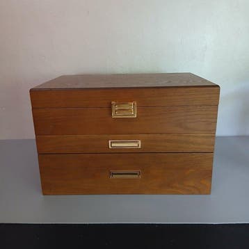 Boîte à bijoux - Coffret à bijoux - Bois - Jewelry Box, Antiquités & Art