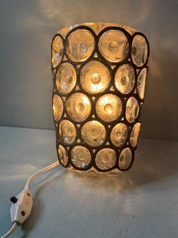 Lampe murale - Cette lampe murale en verre brutaliste du, Antiquités & Art