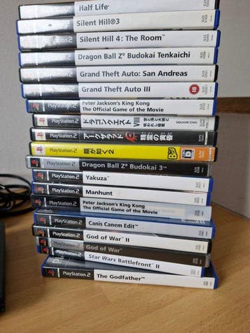 Sony - Playstation 2 - Videogameconsole + games - Games in, Nieuw