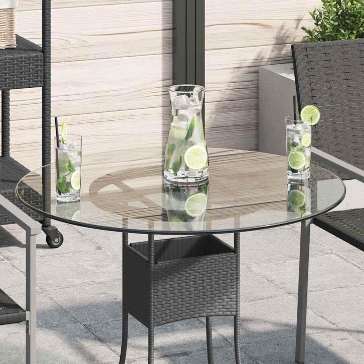 vidaXL Tafelblad van gehard glas 700 mm rond, Maison & Meubles, Pièces pour table, Envoi