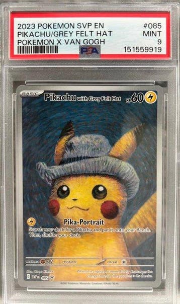 Pokémon - 1 Graded card - Pikachu 085 Full art - PSA 9 -, Nieuw