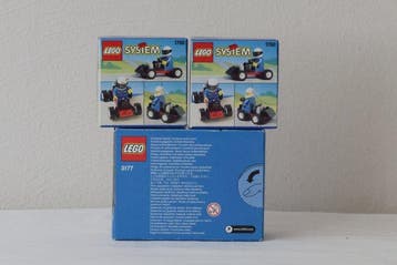 Lego Set - City - Vintage Lot – City Small Car (3177) & 2x, Nieuw