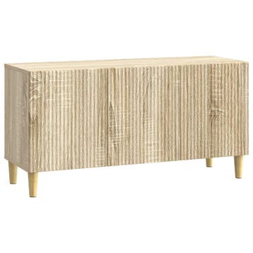 vidaXL TV Kast Sonoma Eiken 99 x 34,5 x 50 cm Bewerkt hout, Verzenden, Nieuw