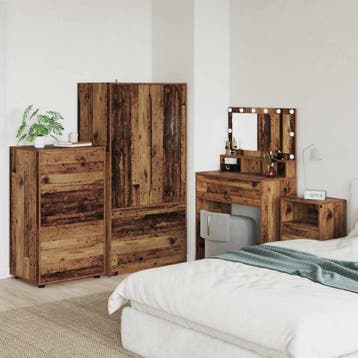 vidaXL Opbergkasten 60 x 48 x 105 cm Bewerkt hout Oud Hout, Verzenden
