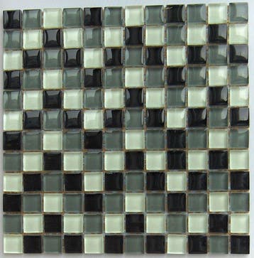 Wand Mozaïek Tegels Factory Glas Zwart Mix - Matje 30x30cm, Wandtegels, Nieuw, Ophalen of Verzenden, 20 tot 40 cm