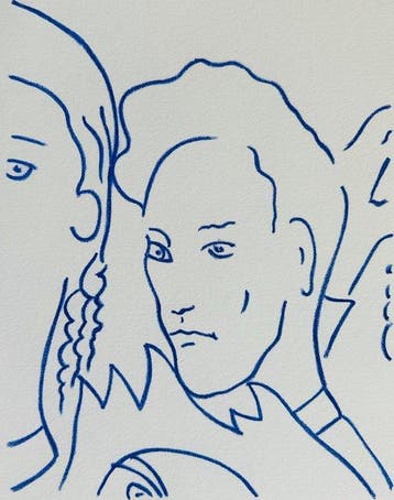 Jean Cocteau (1889-1963) - Autoportrait - Lithographie, Antiquités & Art