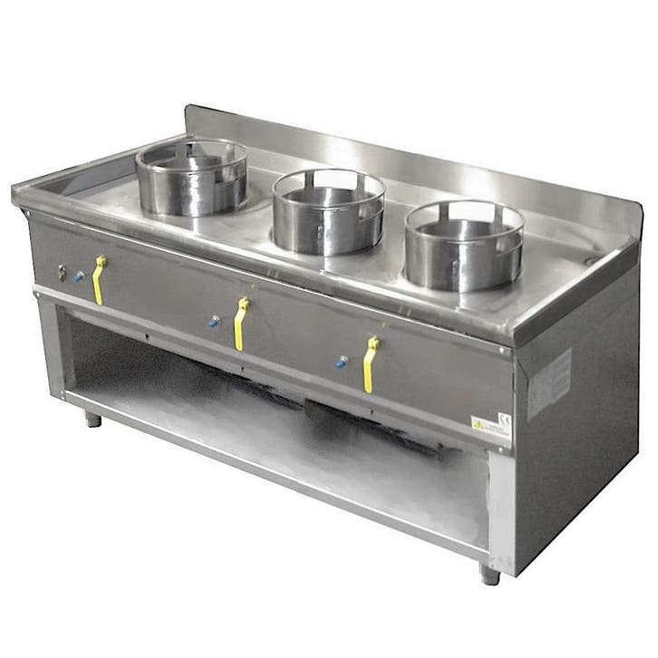 Wokfornuis | ASIA I | Gas | 3 Branders (3x 20/25/35kW) |, Articles professionnels, Horeca | Équipement de cuisine, Envoi