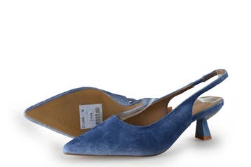 Manfield Slingbacks in maat 38 Blauw, Kleding | Dames, Manfield, Gedragen, Verzenden, Blauw