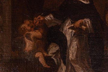 Tableau italien du XVIIe siècle - Huile sur toile -, Antiquités & Art