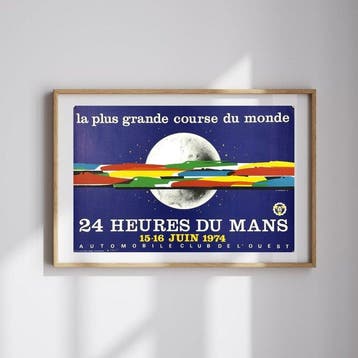 Jean Jacquelin - 24 Heures du Mans 1974 | litografia A.