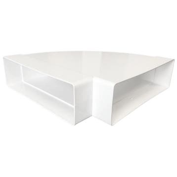 Kunststof horizontale bocht 90° voor kanaal 204 x 60mm, Verzenden, Nieuw