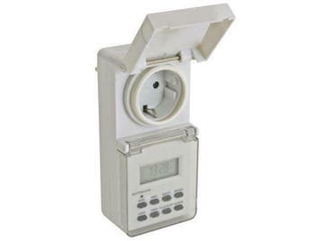 Digitale weektimer - outdoor - IP44, Doe-het-zelf en Bouw, Verzenden, Nieuw, Kabel of Snoer