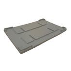 Oplegdeksel voor palletbox 1200x800 mm grijs pp nieuw, Ophalen of Verzenden
