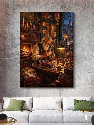 Shayer - The Toymaker’s Midnight Workshop - XL - 60x80cm –
