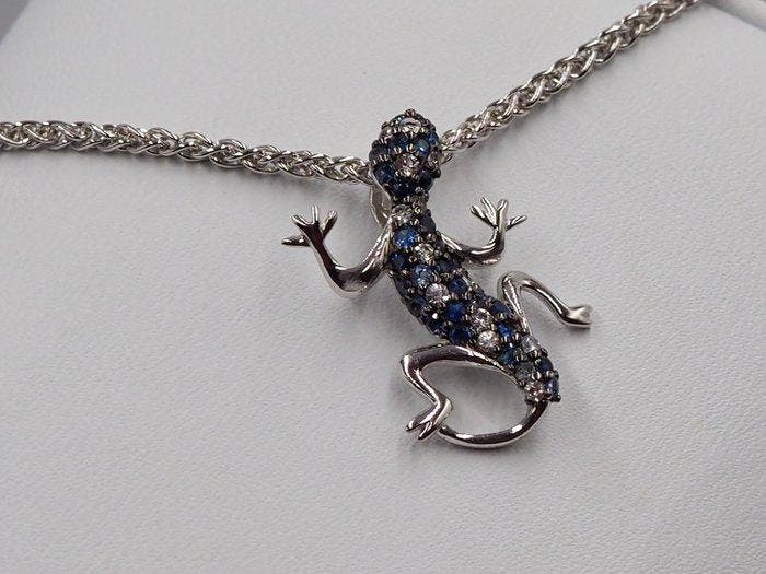 Sans prix de réserve - Collier avec pendentif EFFY ARGENT, Handtassen en Accessoires, Antieke sieraden