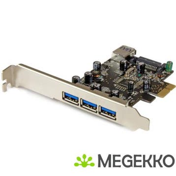 StarTech.com 4-poorts PCI Express USB 3.0 kaart, Computers en Software, Verzenden, Nieuw