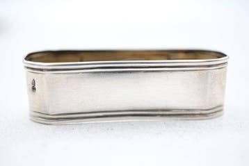 Servetring - .833 zilver - Varkenmotief