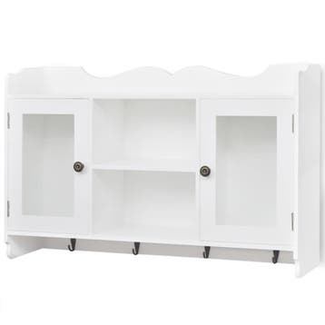 Wandschap 68cm met haakjes | Tweede kansje | OP = OP, Maison & Meubles, Accessoires pour la Maison | Étagères murales & Rayons de bibliothèque