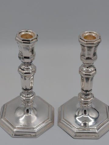 Dirk Aubert - Kandelaar (2) - .925 zilver, Antiek en Kunst